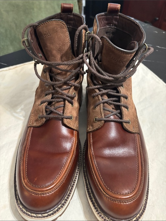 Timberland Other - Timberland Two-Tone Brown Leather & Suede Men's Britton Hill Chuka boots